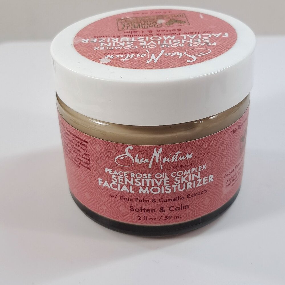 Shea Moisture Peace Rose Oil Complex‎ Sensitive Skin Facial Moisturizer 2oz